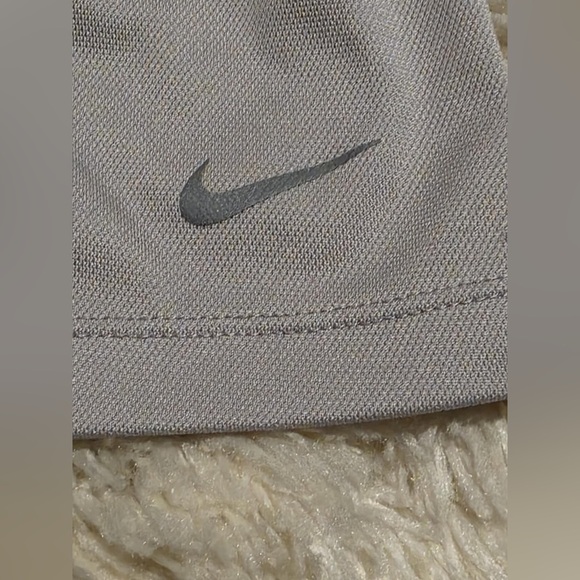 Nike Shorts Gray w/ dark Gray logo on leg 
Elastic wst and drawstring sz. Large - Picture 3 of 8